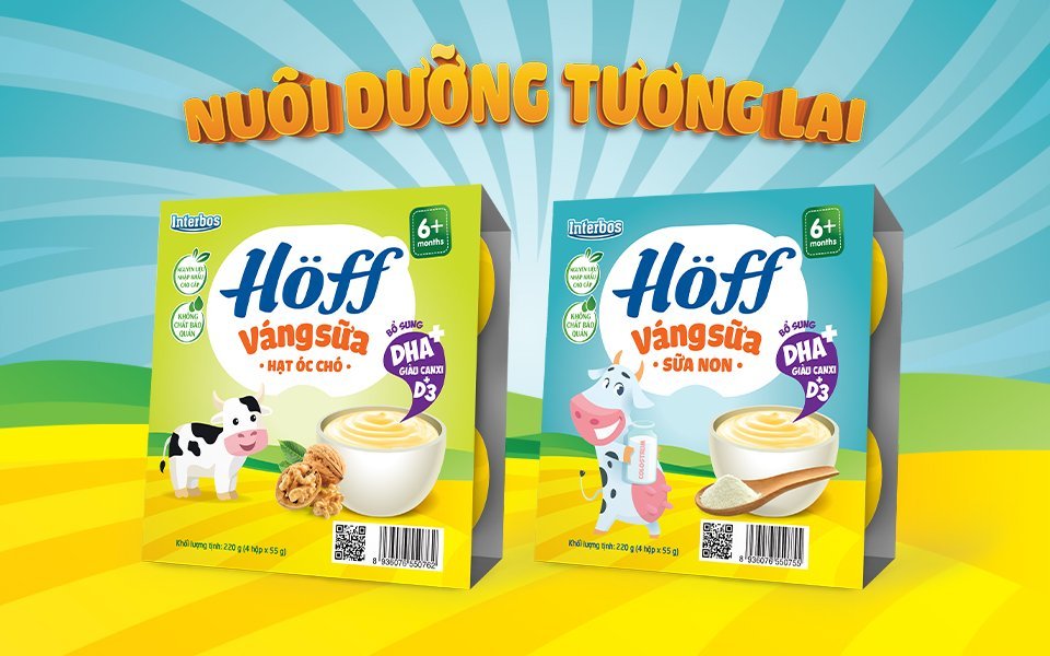 Váng sữa Sữa non Hoff (4 vỉ - 16 hộp)