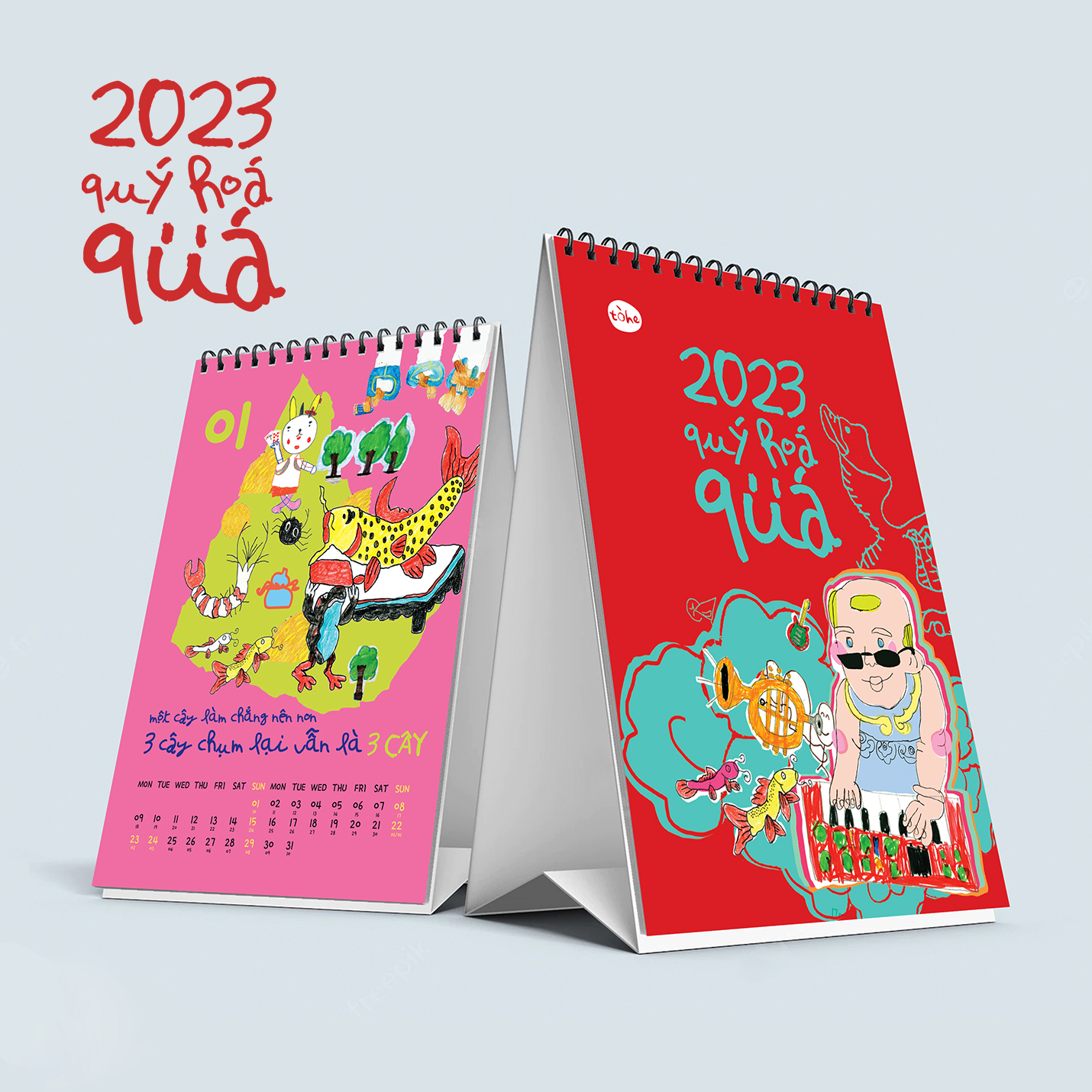 Lịch để bàn 2024 - Long Time (lâu rồi sao không) [Made by Tòhe] [Fsale]