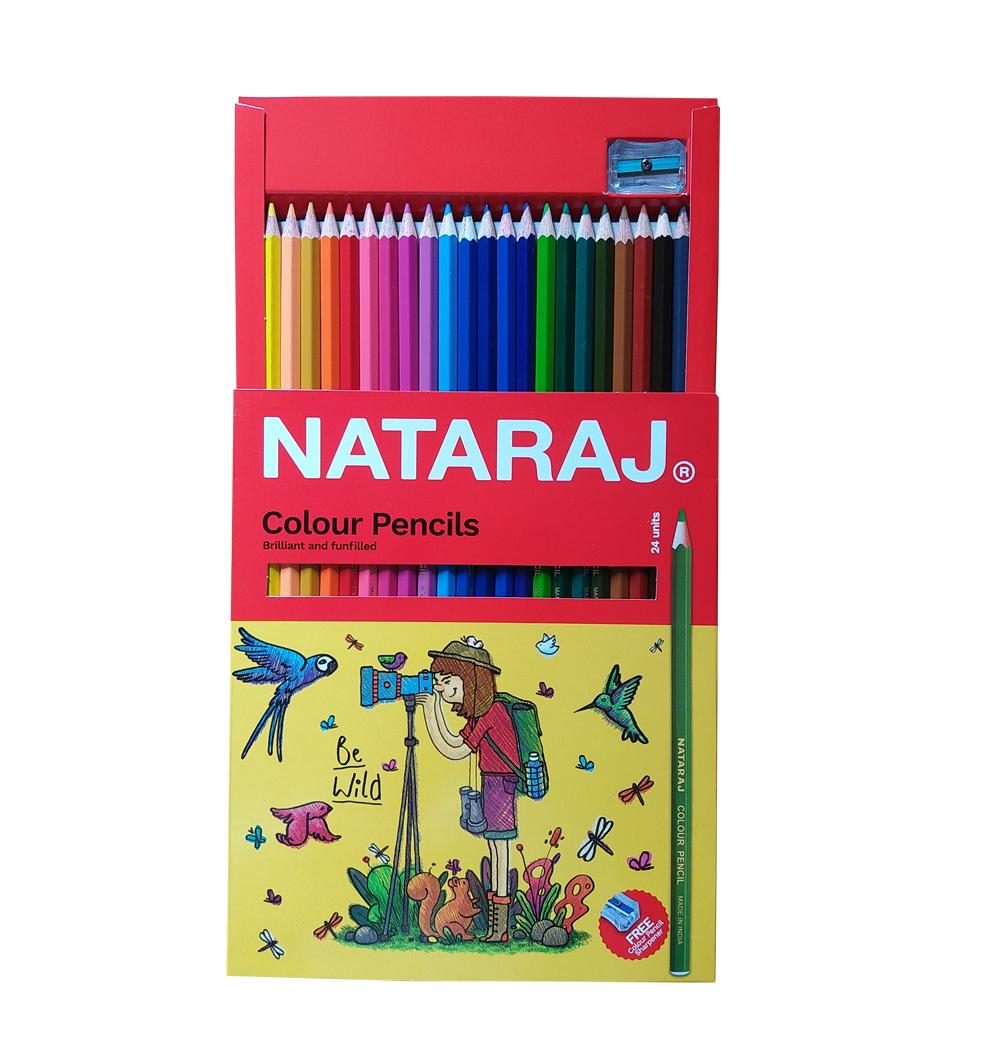 Bút chì dài 24 màu Nataraj F24