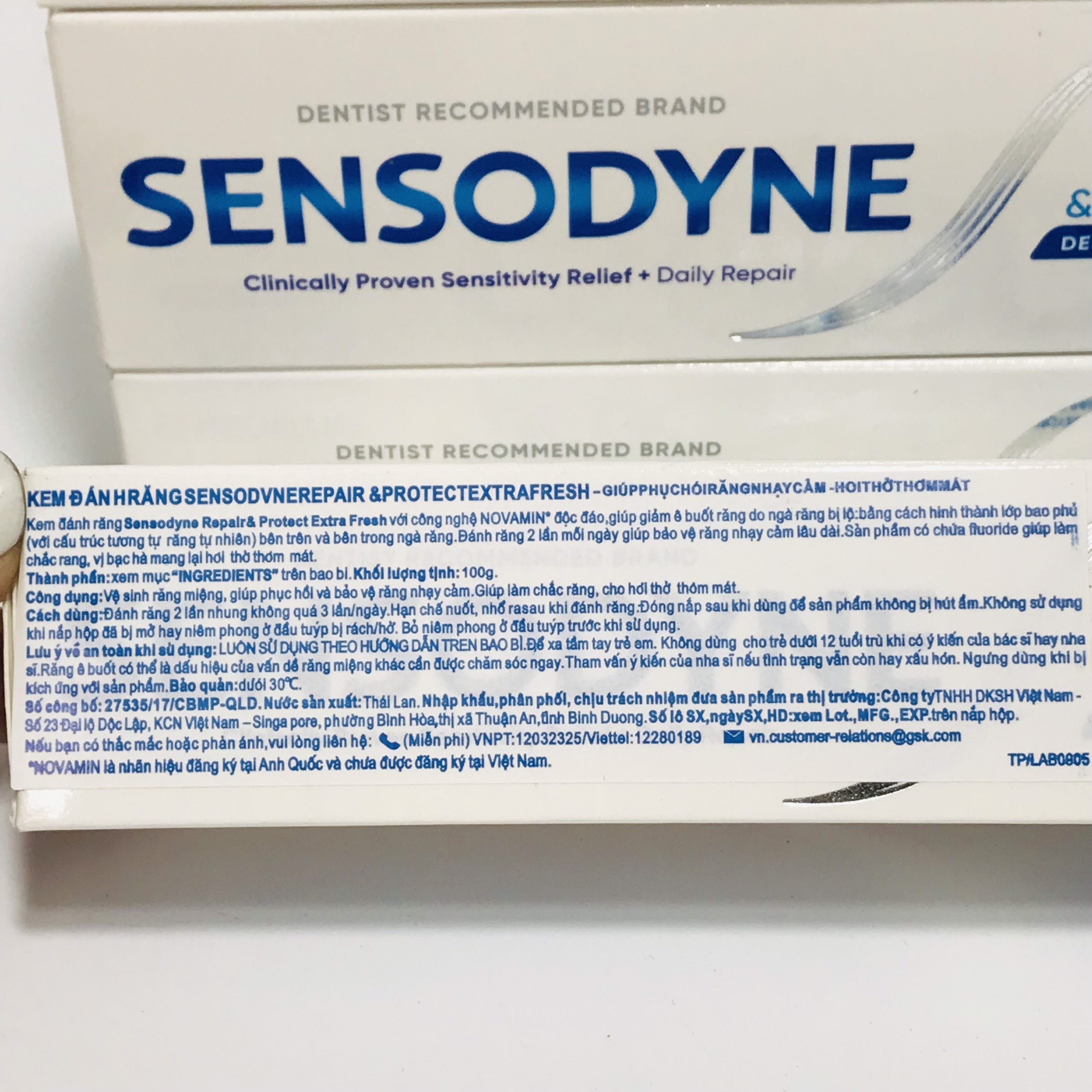 Kem Đánh Răng Sensodyne Repair & Protect Extra Fresh 100g