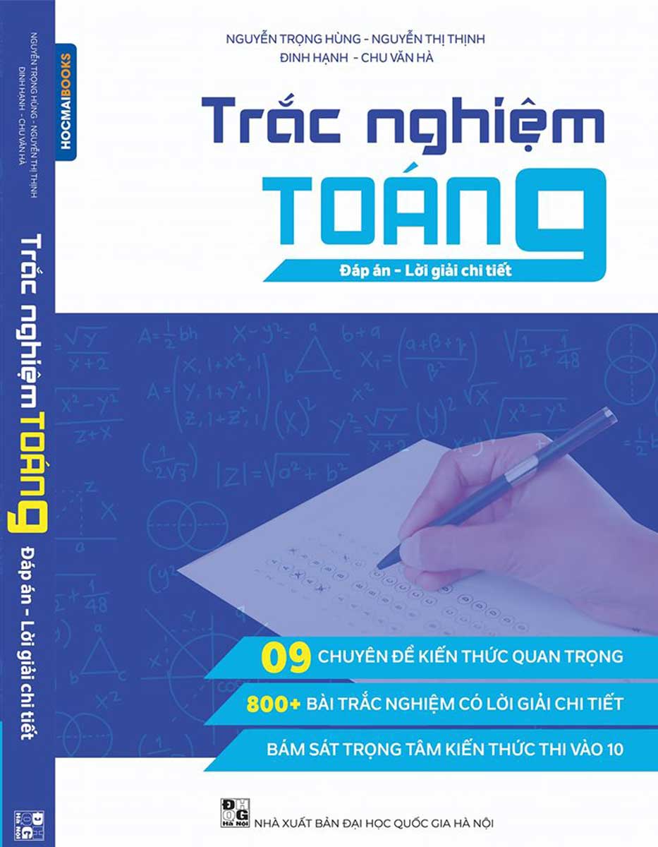 SÁCH TRẮC NGHIỆM TOÁN 9