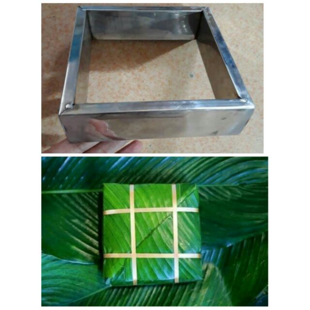 Khuôn bánh chưng innox 18cm