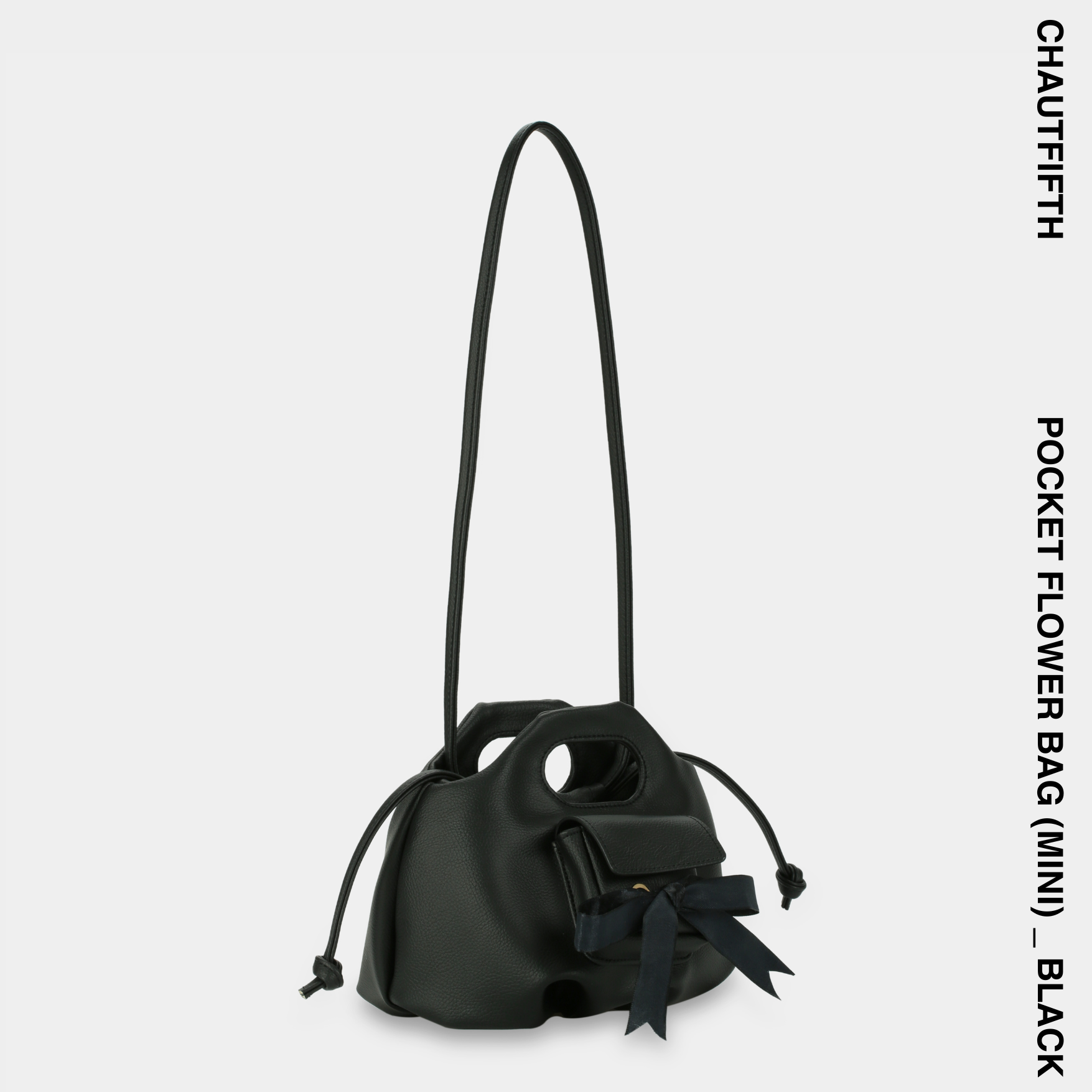 Túi xách POCKET MINI FLOWER màu đen - CHAUTFIFTH