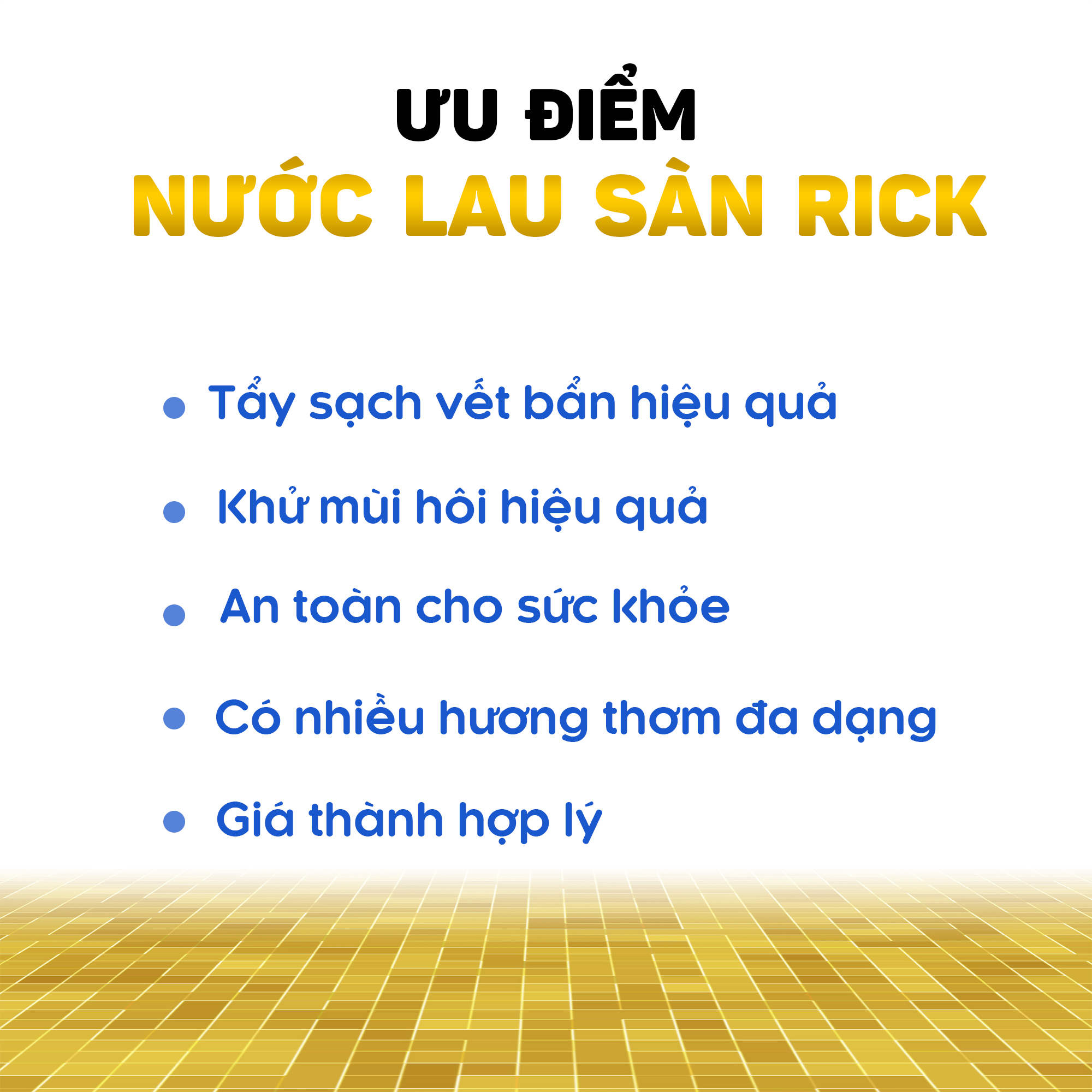 Nước Lau sàn Rick 1 kg