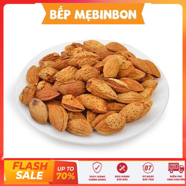 hạnh nhân rang bơ vỏ mỏng lon 300gr