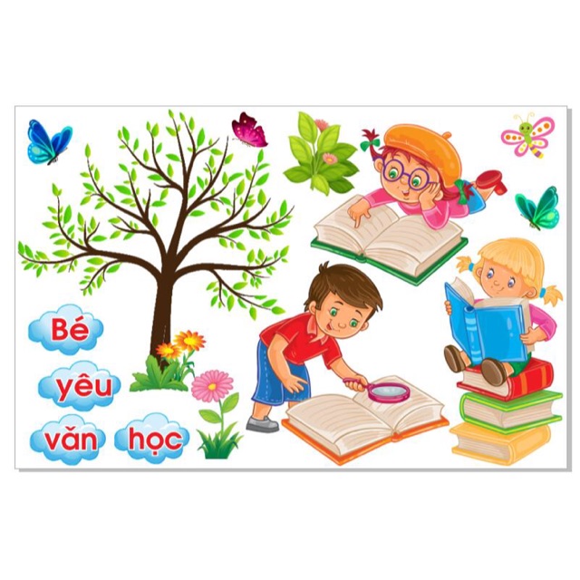 Decal mầm non- GÓC THƯ VIỆN TV-008