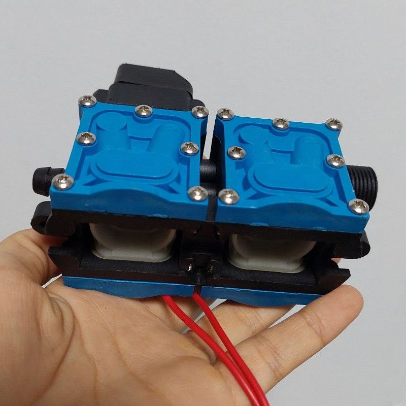 Đầu Bơm Đơn, Bơm Đôi 12V DC - Linh kiện Máy Bơm Nước Mini