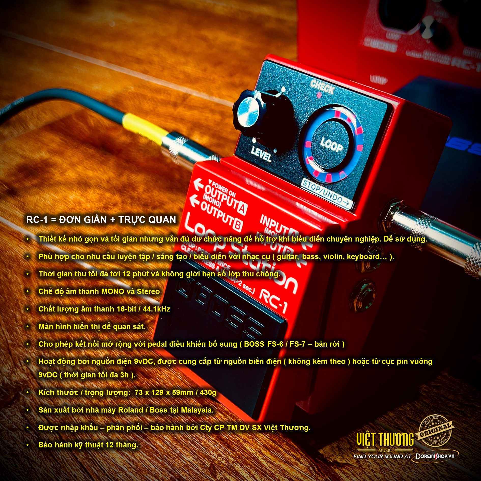 BOSS LOOPER Pedal RC-1