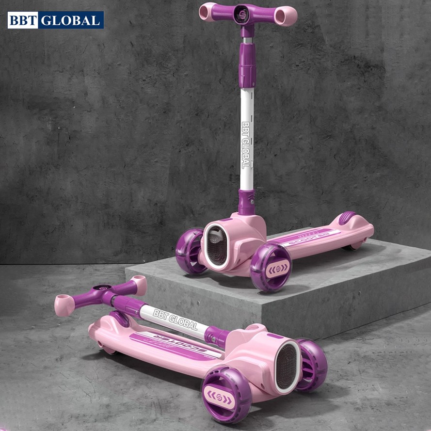 Xe trượt scooter cho bé bánh phát sáng BBT Global KM986