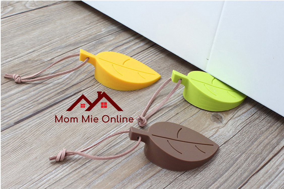 [HCM]Chèn chân cửa tránh va đập hình chiếc lá - K006