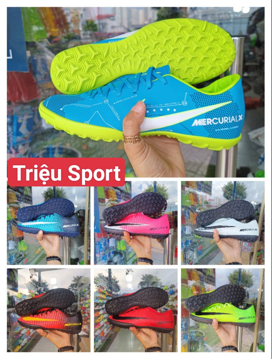 Giày đá bóng Mercurial Victory 6 tf ( Tặng khâu đế + Hộp + Tất + túi rút )