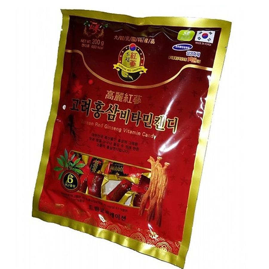 Kẹo hồng sâm Hàn Quốc Vitamin 200g - Nhân sâm Maximas