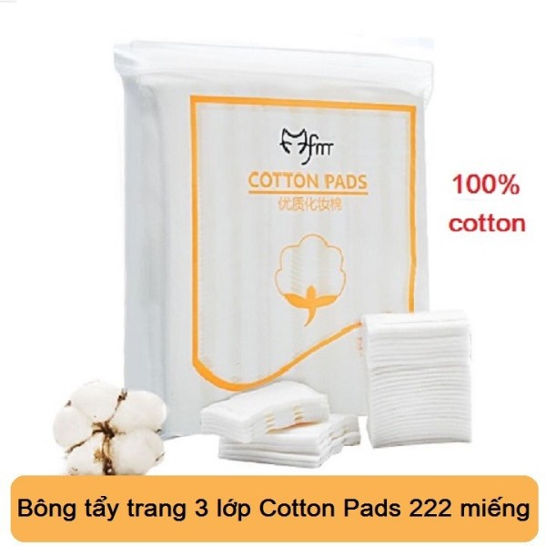 【 GIẢM35% TRONG 3 NGÀY 】 ♥ Bông tẩy trang 222 miếng Silcot Cotton Pads - NuNa Town