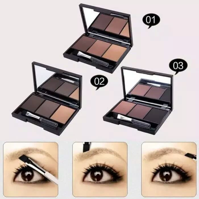 [HCM]Bột Vẽ Chân Mày 3 Ô