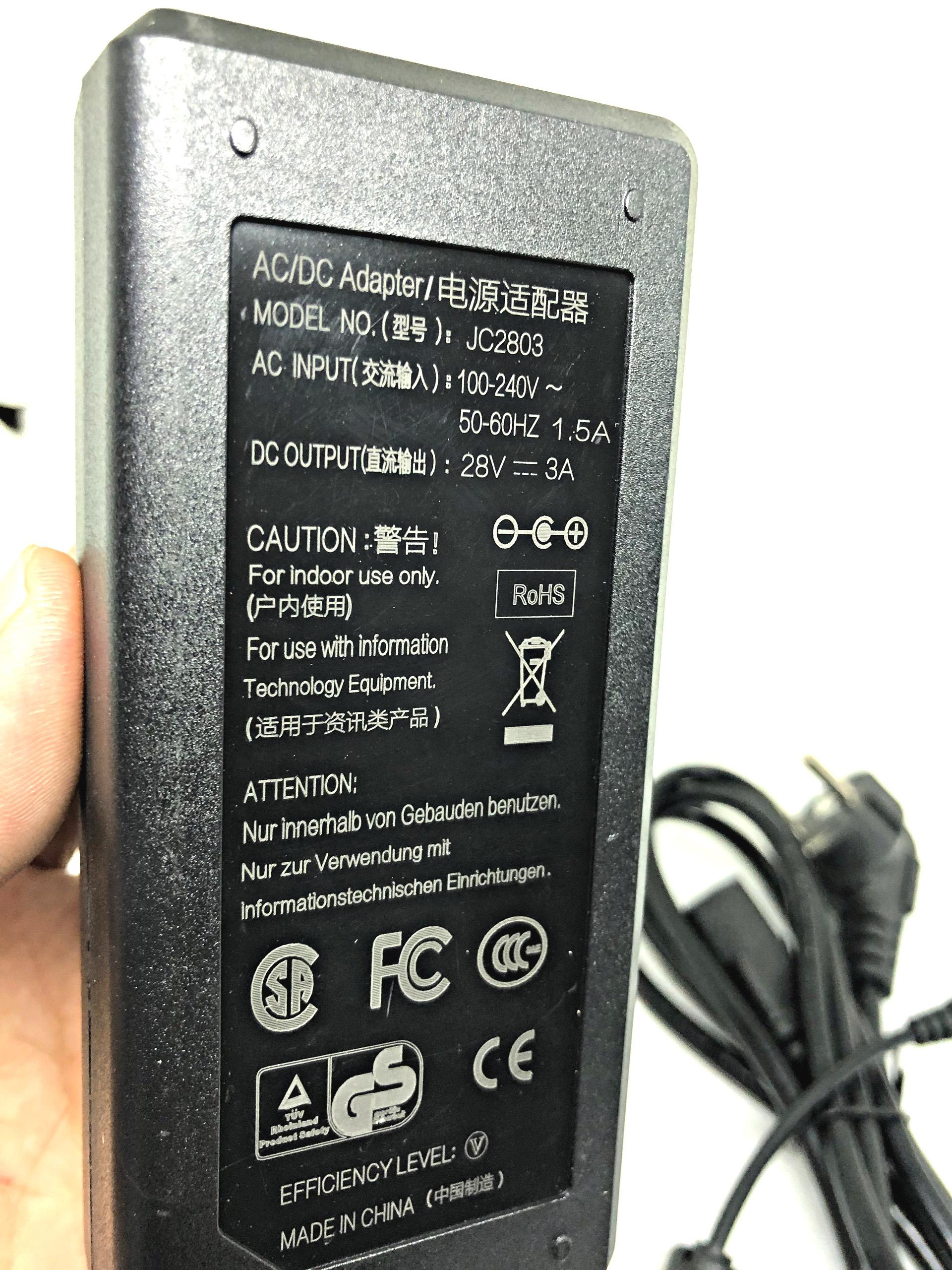 Bộ nguồn sạc 28v 3a