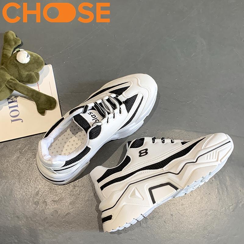 [HCM]Giày Sneaker Nữ Năm 2020 Độn Đế Phong Cách Mới 2908
