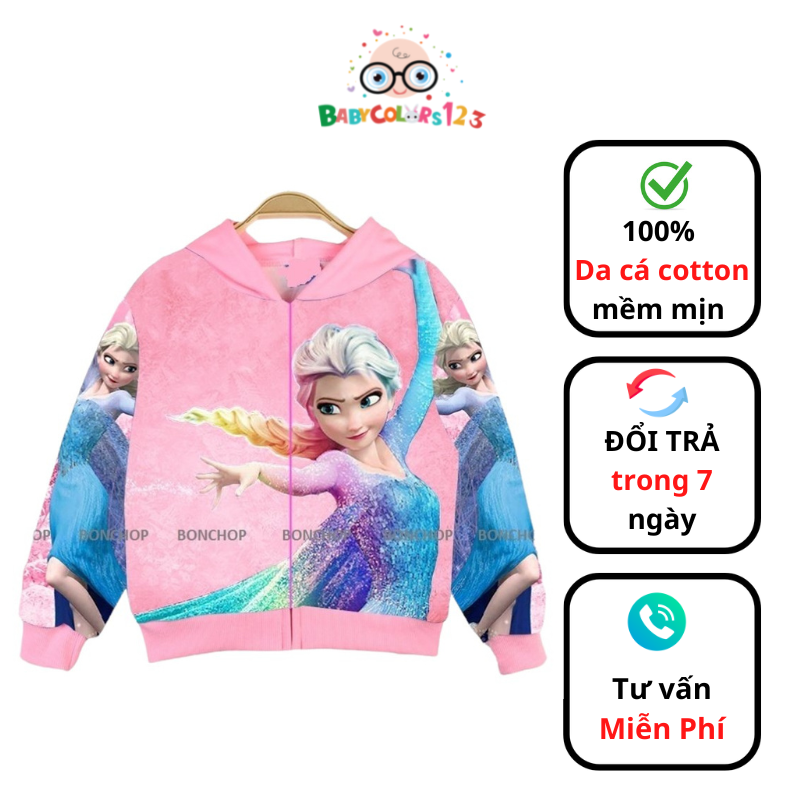 Áo khoác công chúa Elsa, Pony [12-45kg]