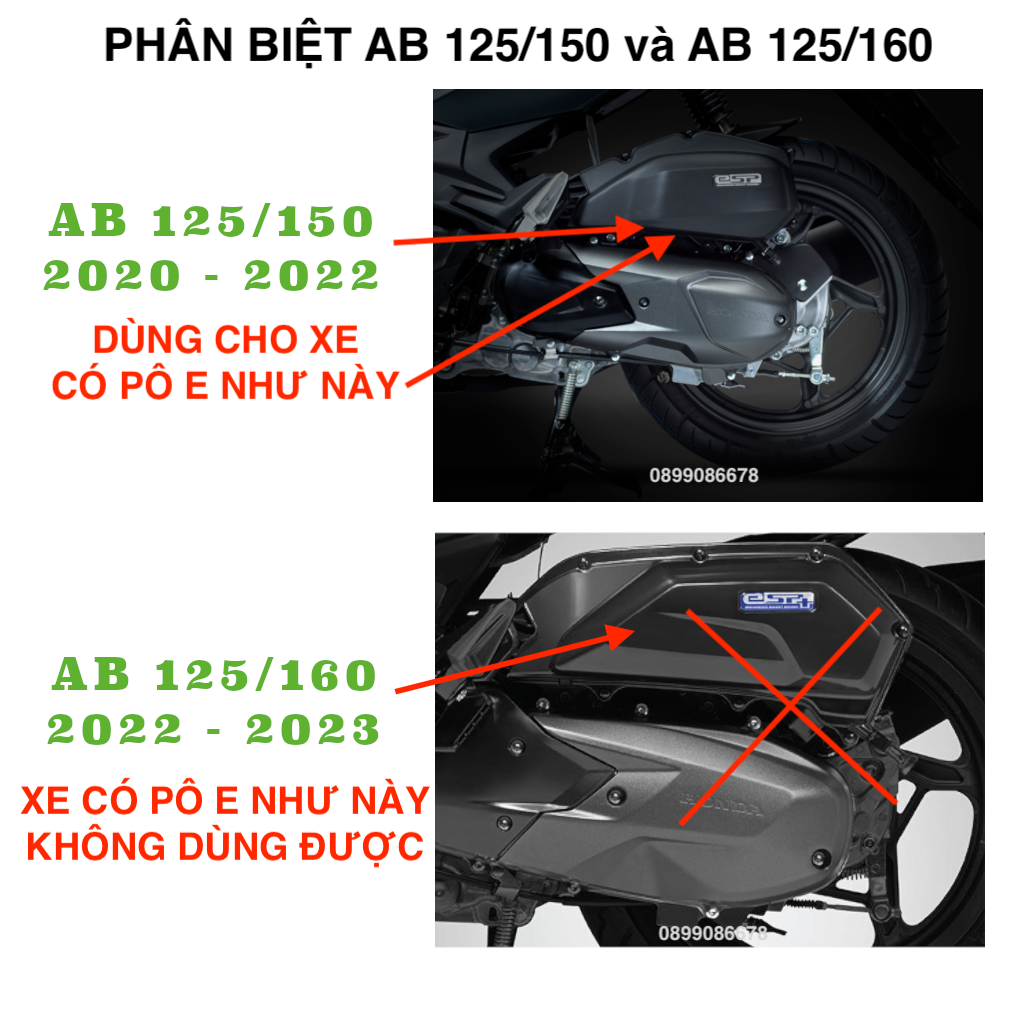 Ốp PÔ E Honda Air Blade 2013 - 2020