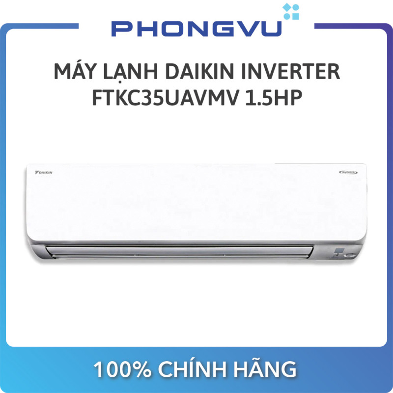 Máy lạnh Daikin Inverter FTKC35UAVMV 1.5 HP - Bảo hành 12 tháng - Miễn phí giao hàng Hà Nội & Hồ Chí Minh
