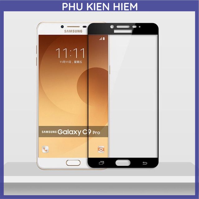 Kính Cường Lực Samsung C9 / C9 Pro Full Màn