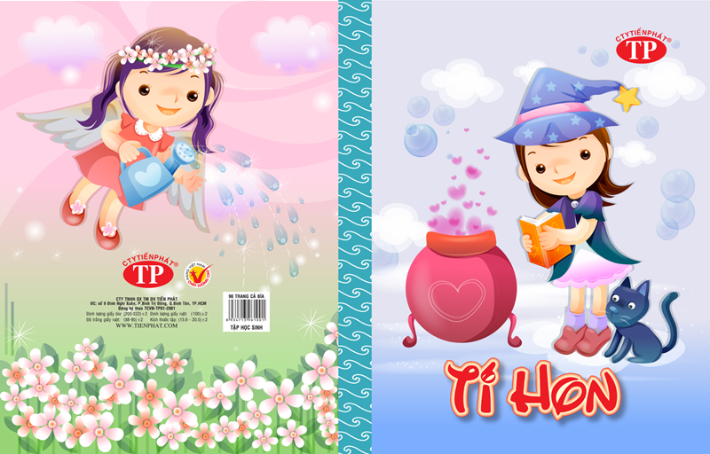 [HCM]10 Quyển tập Tí Hon 4 ô ly Giấy dày - ĐL 100gsm - 96 trang