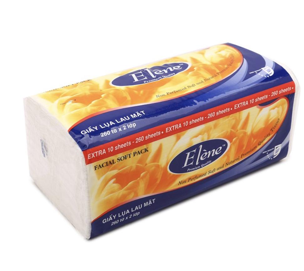 Combo 6 gói Khăn giấy lụa Elene 260 tờ ( 2 lớp )