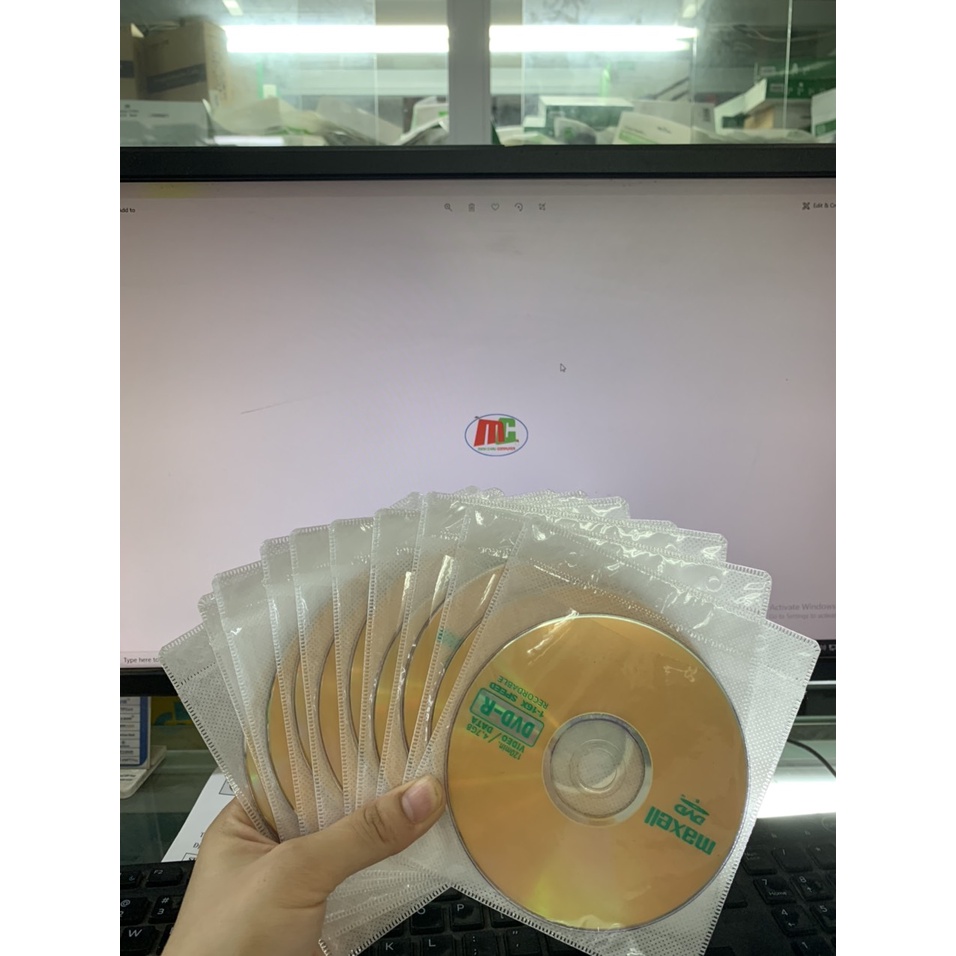 Combo 10 Chiếc Đĩa DVD Trắng Maxel 4.7GB (Tặng Kèm 10c Vỏ Đựng Đĩa)