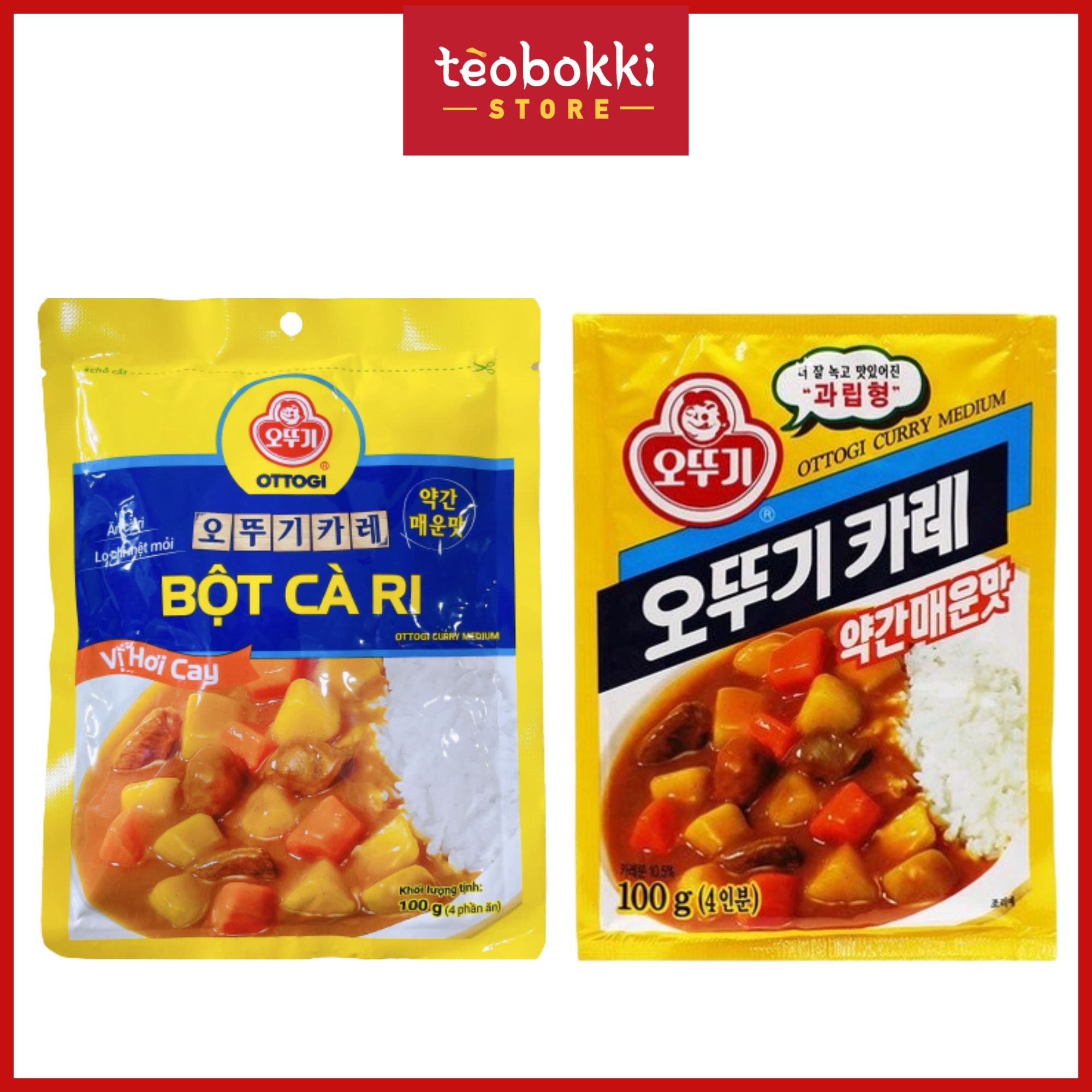 Bột Cà Ri Hơi Cay Ottogi 100g