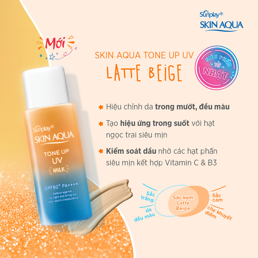 Sữa Chống Nắng Hiệu Chỉnh Sắc Da Sunplay Skin Aqua Tone Up UV Milk 50g | Hasaki | Sản Phẩm Chính Hãng
