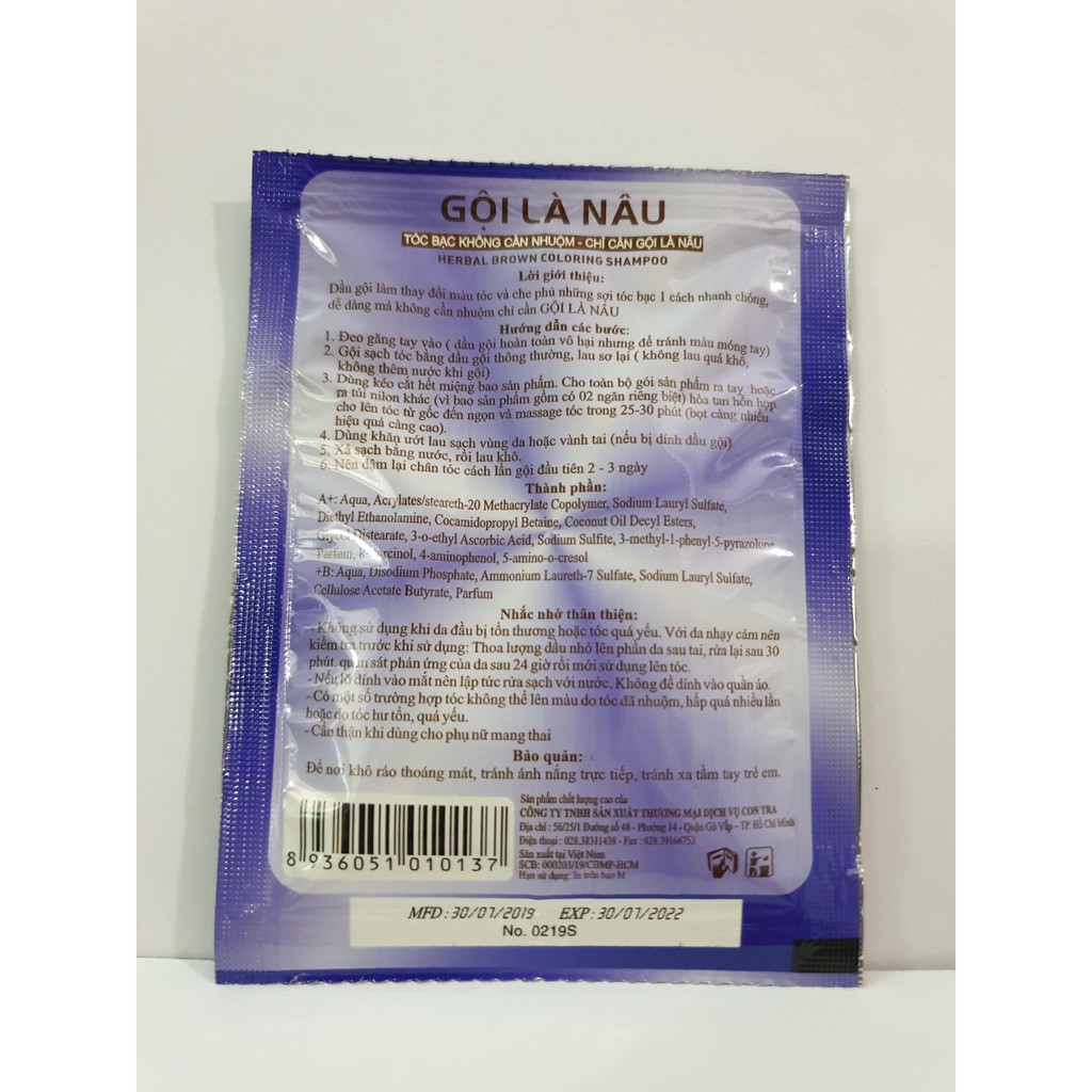 Dầu Gội Là Nâu Matrix Gói 30ml