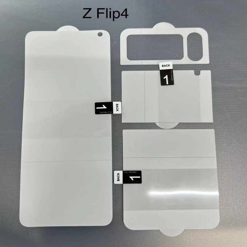Miếng dán màn hình hydrogel trước, sau, viền Z flip 3 và Z fold 3 tùy chọn 5 lớp hỗ trợ dán cực đơn giản. Zflip 3 Zfold 3