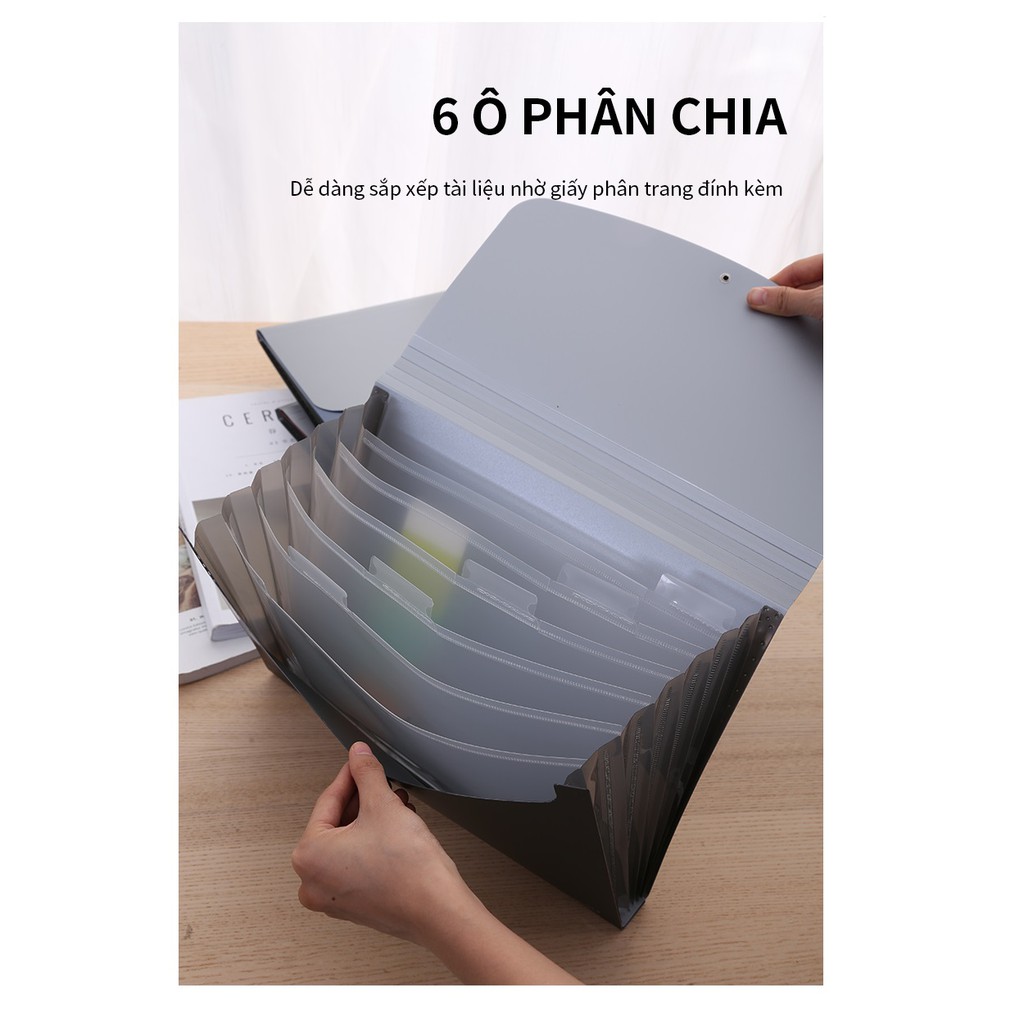 Cặp tài liệu 7 ngăn Deli 38151