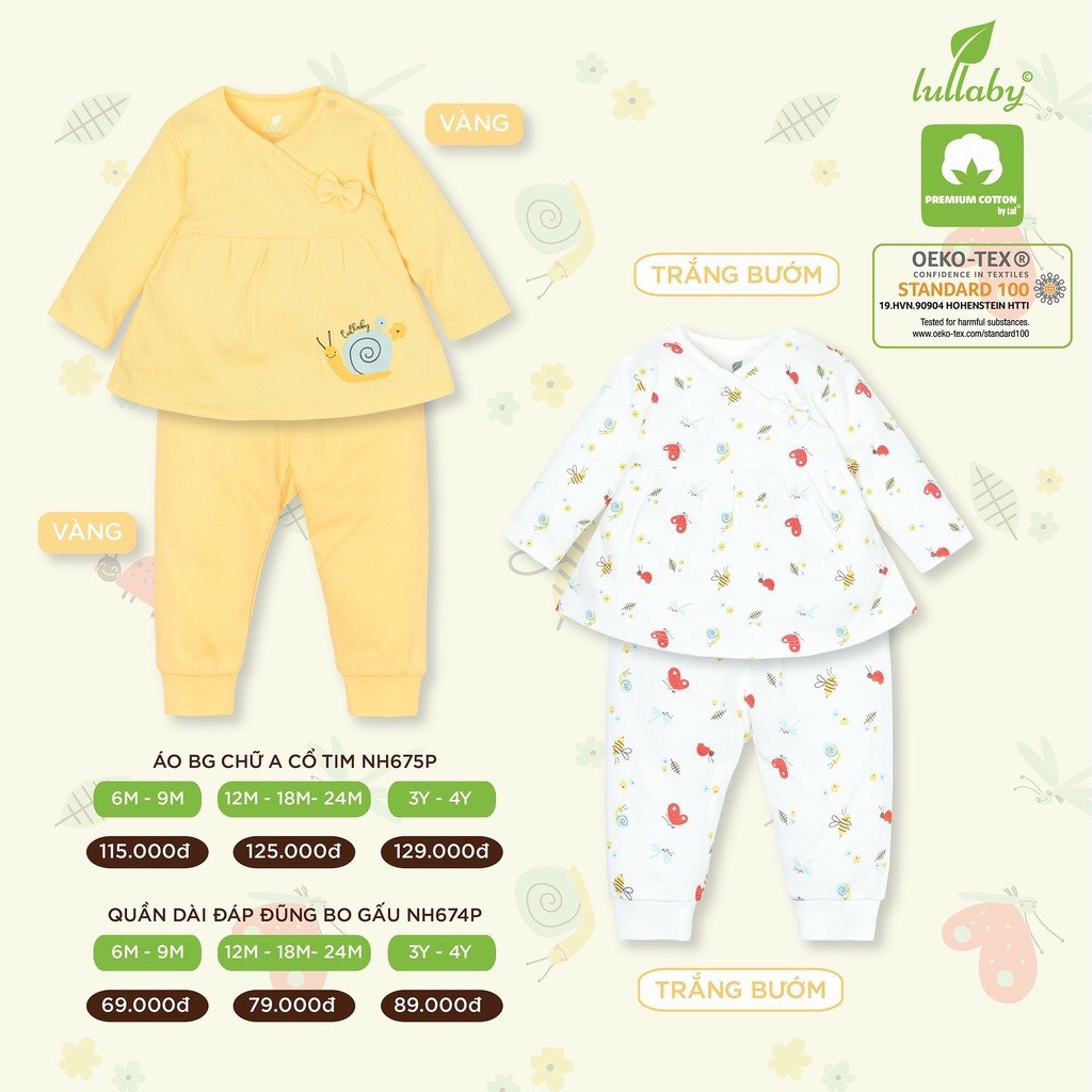 Bộ thu đông dài tay Bé trai/Gái [Lullaby Sale]