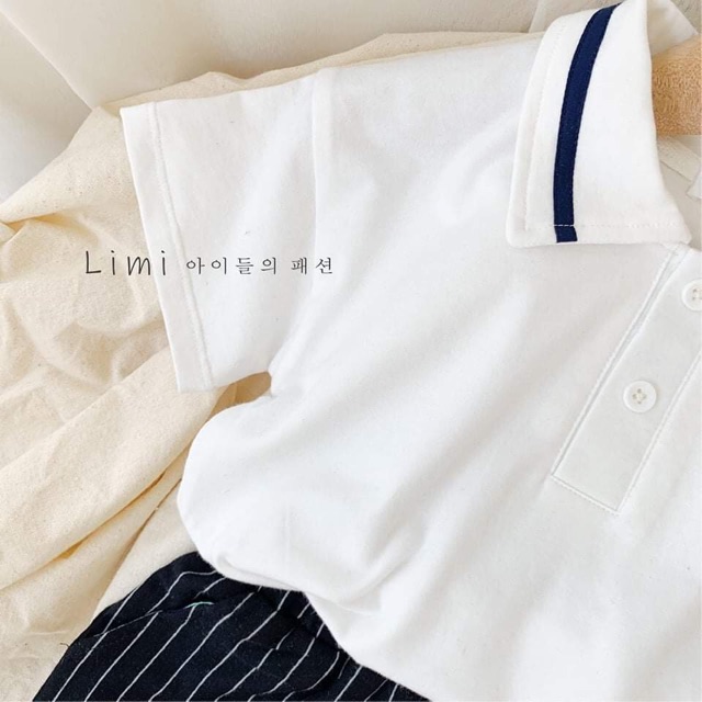SET BỘ MICKEY POLO QUẦN KẺ CHO BÉ