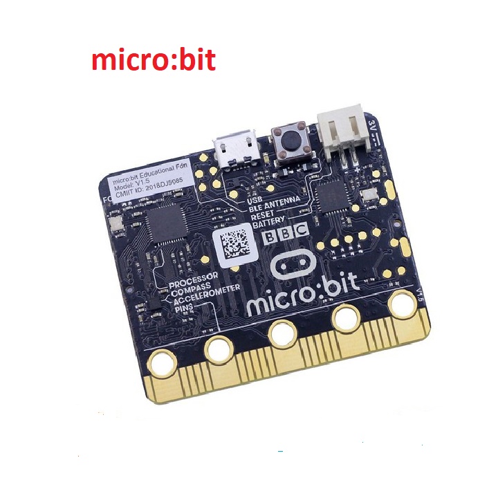 Kit Microbit - Kit học STEAM Micro:bit - kèm cáp kết nối- đế pin