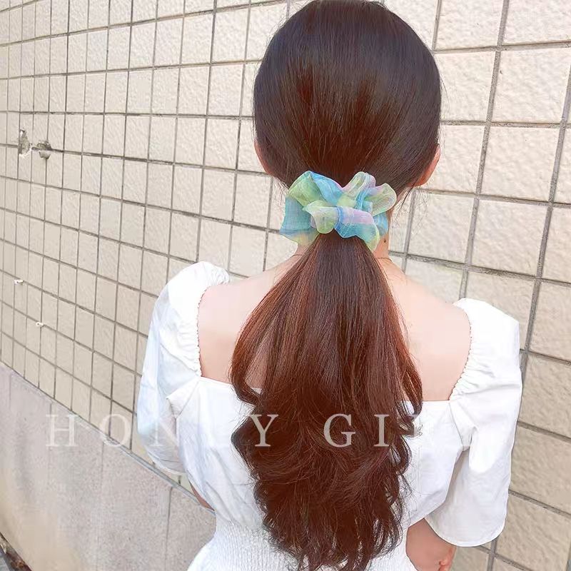[HCM]Buộc tóc scrunchies cầu vồng