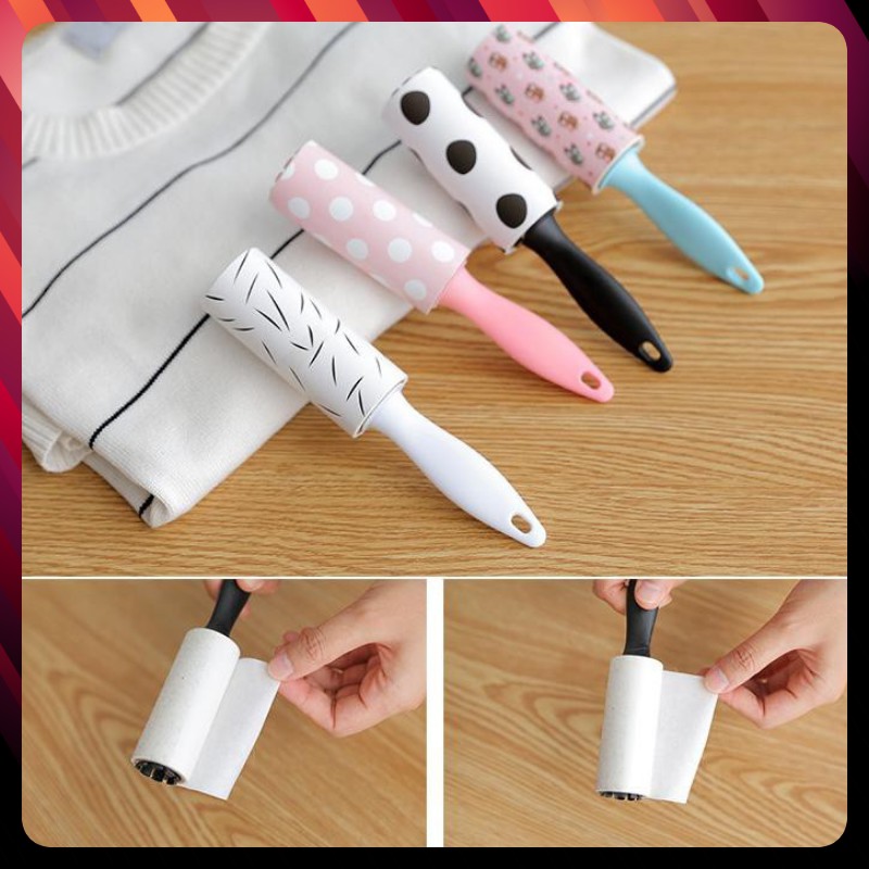 roller dust clothing high-grade super stick super cute (motifs random)