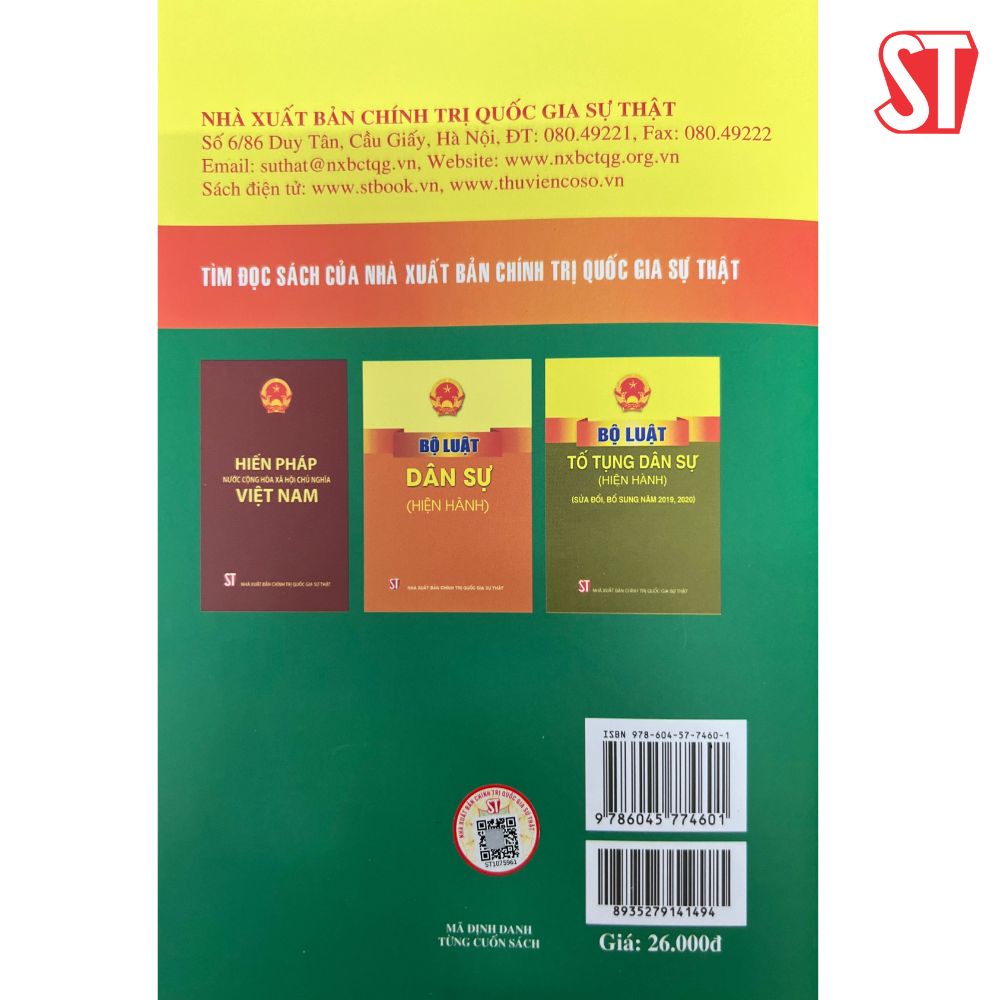 [Sách] Luật Hòa Giải Ở Cơ Sở (Hiện Hành)