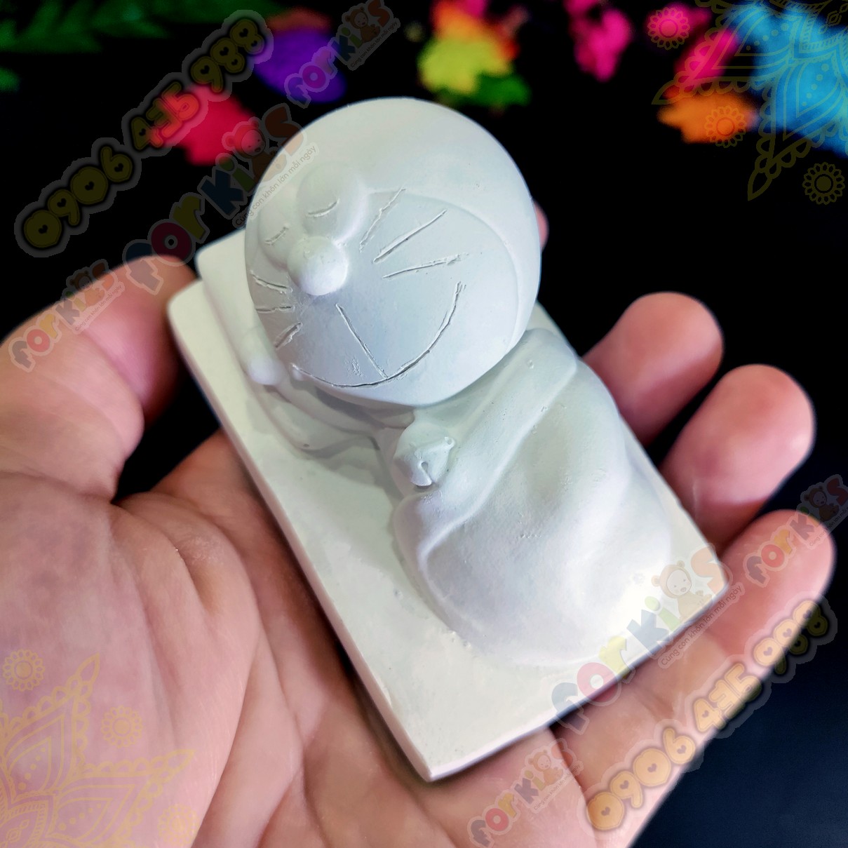 Deluxe coloring statue model choice, DORAEMON 2 style, size M, gypsum statue, sculpture