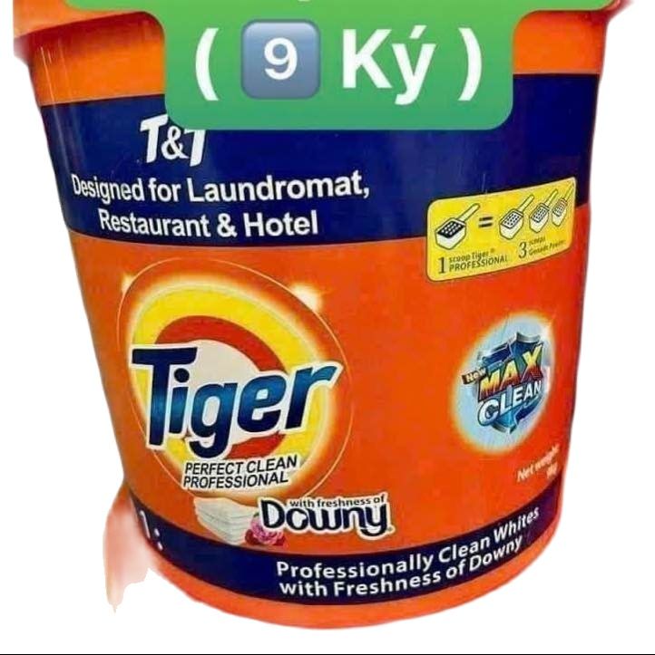 Bột giặt Tiger hương Downy Thùng 9kg