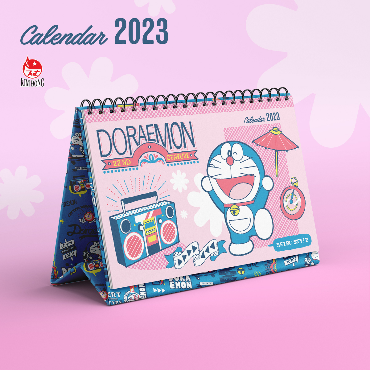 Lịch để bàn Doraemon 2023