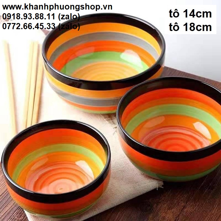 [HCM]tô sứ 7 màu - tô sứ 7 màu