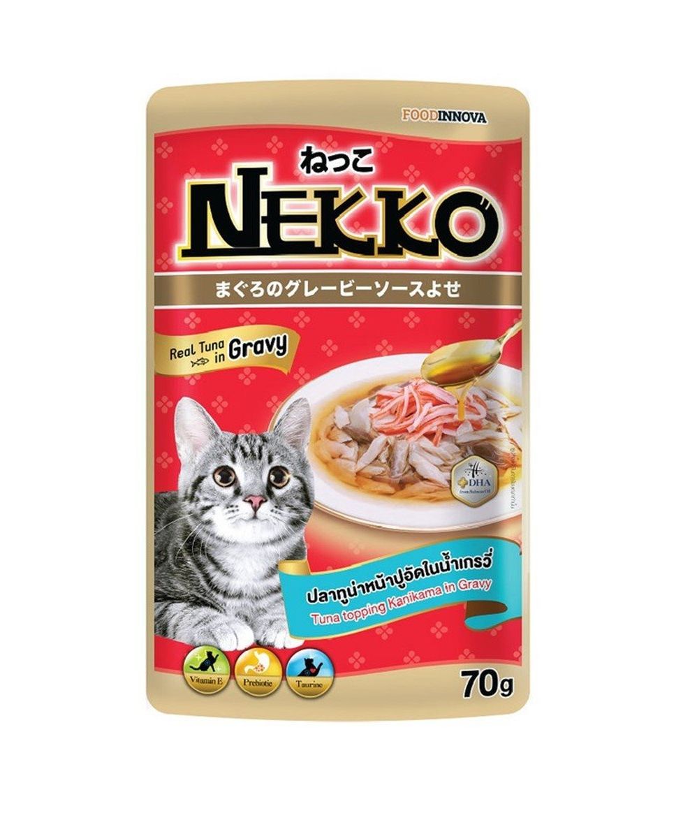 Pate NEKKO GRAVY (Dạng Sốt) Cho Mèo 6 tháng tuổi trở lên - Đủ 8 vị - 70gr - Hàng Nội Địa - [Nông Trại Thú Cưng]