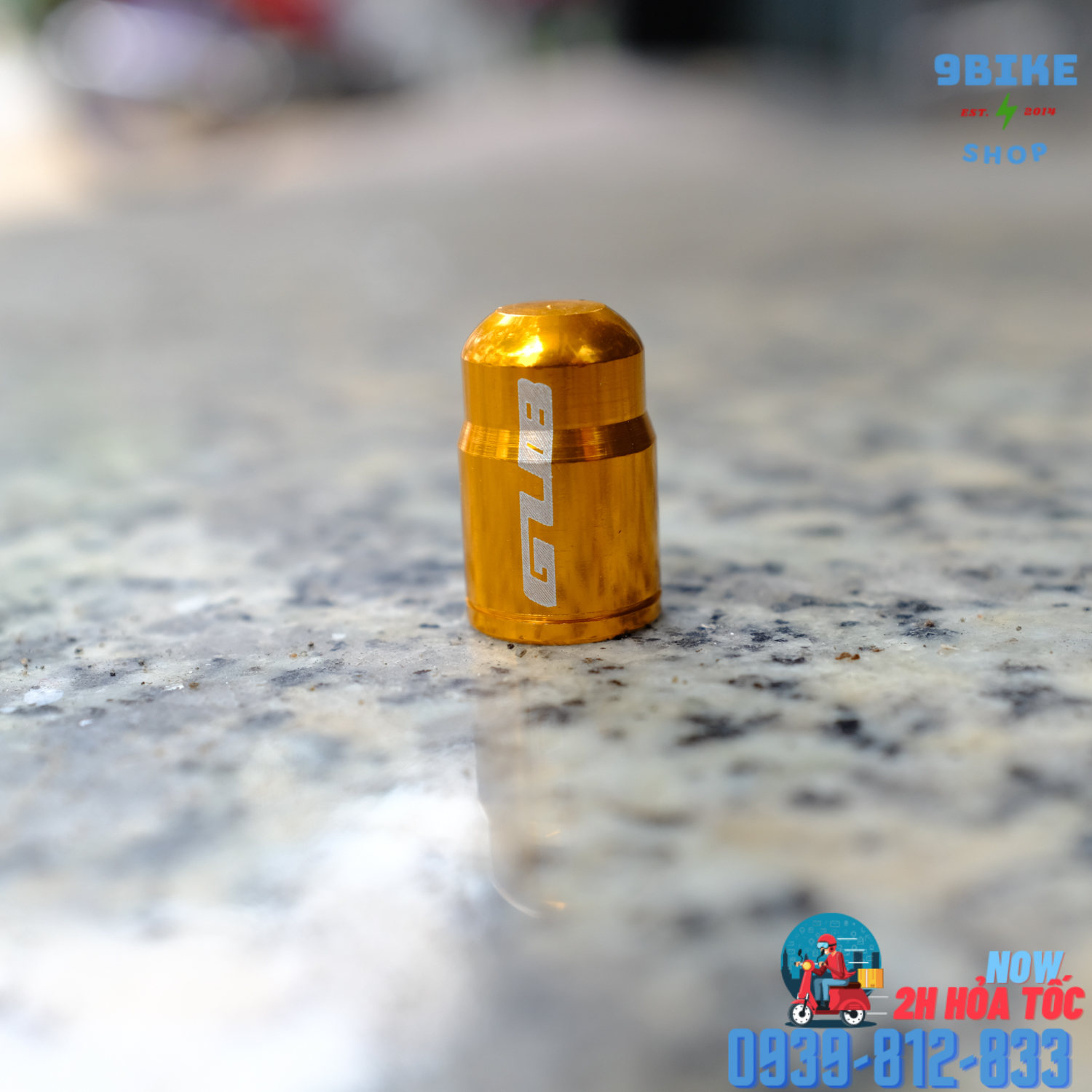 Nắp chụp van xe đạp nhôm van mỹ gub - giá 1 cái