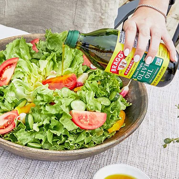 Dầu Olive Hữu Cơ Ép Lạnh (Organic Olive Oil) - Bragg - 473ml