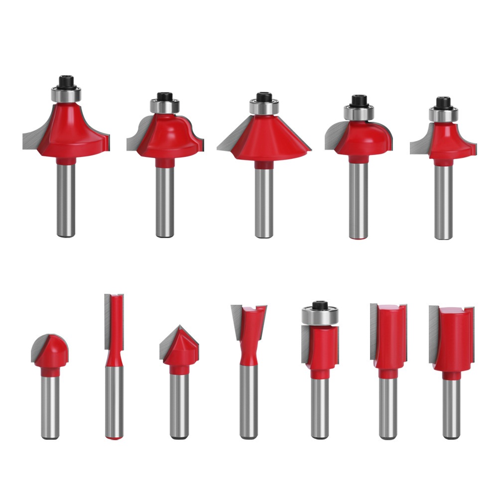 Mũi Phay Gỗ - Bộ Mũi Soi Gỗ 12 Chi Tiết