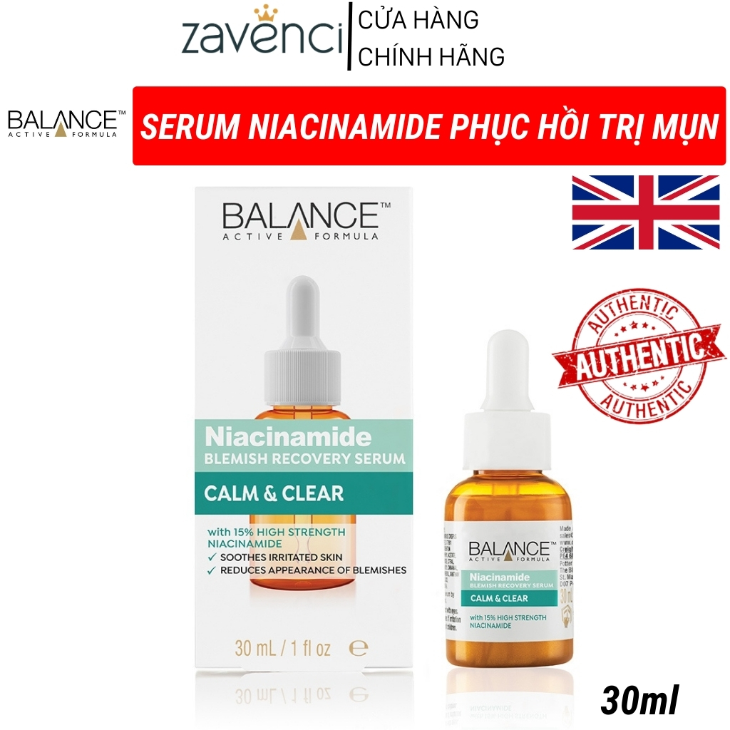 Serum Vitamin C BALANCE Active Formula dưỡng da giảm thâm nám, chống lão hóa giúp da sáng và đều màu zavenci (30ML)