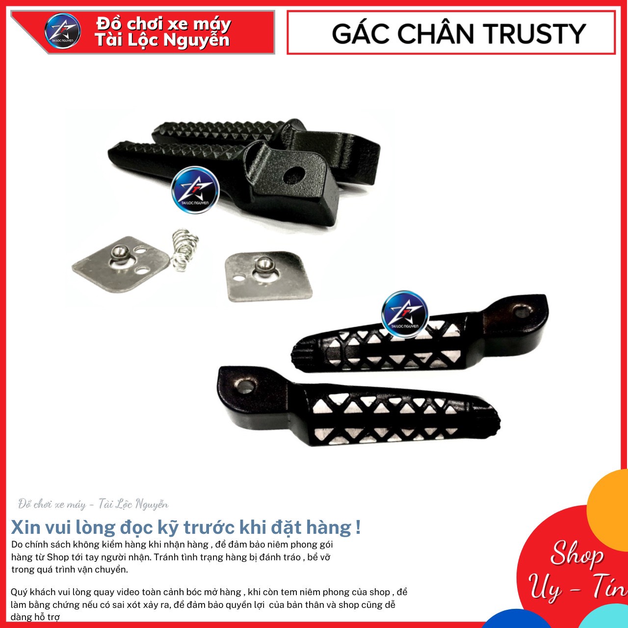 Gác chân trusty honda hoặc yamaha