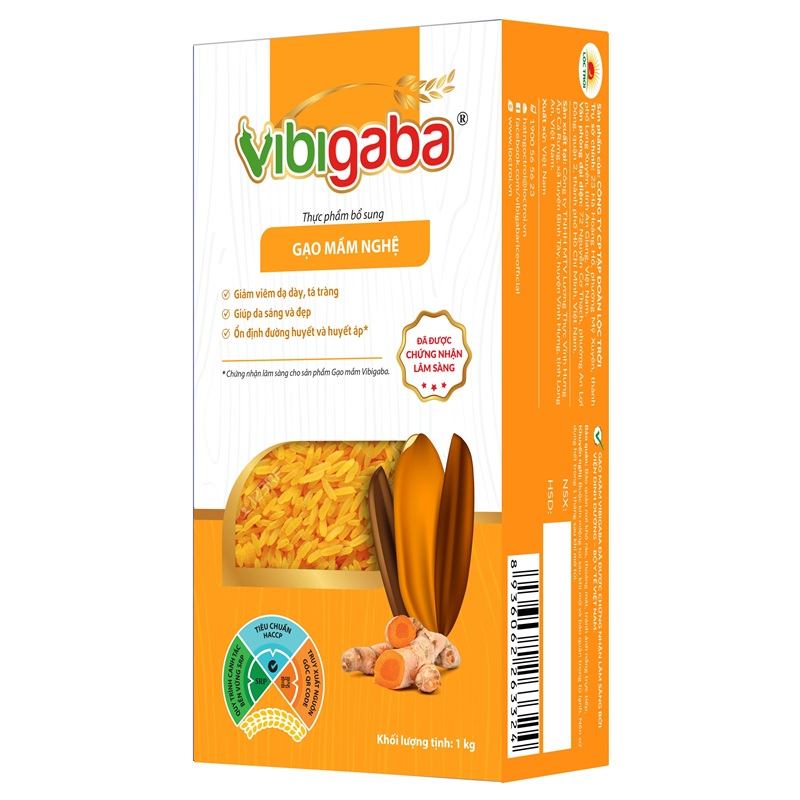 Combo Gạo Mầm Vibigaba (Mầm, Mầm Nghệ, Mầm Tỏi Đen) 3kg