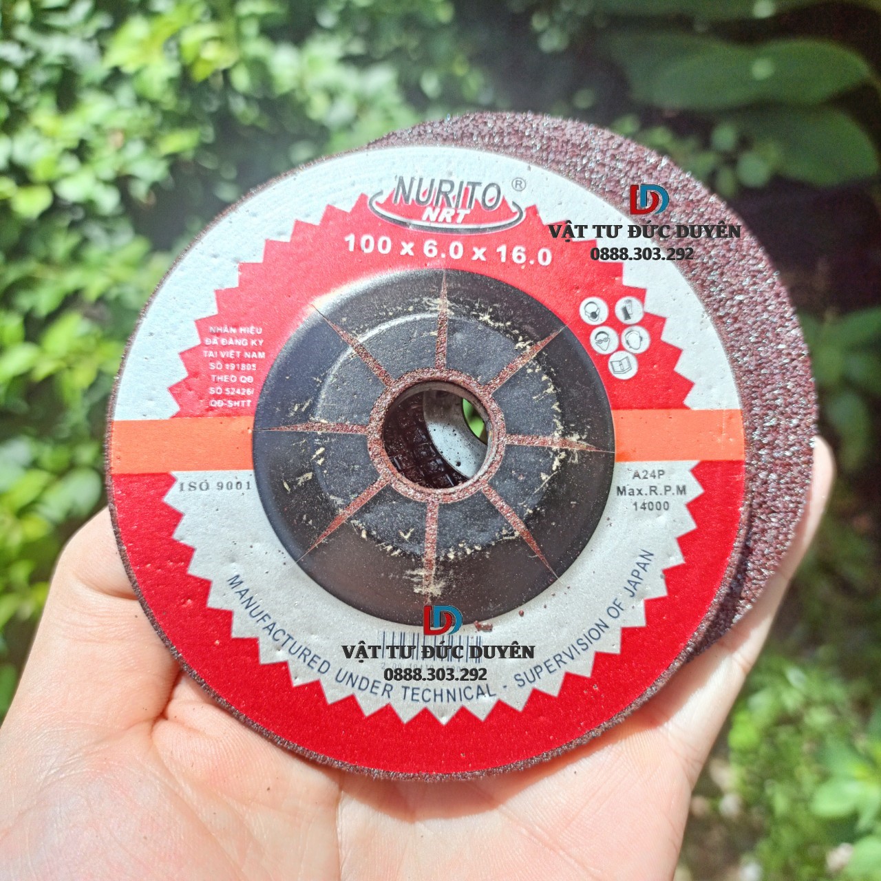 100mm Angle Grinding Wheel (Nrt - 100X6X16 mm) - Optimal Grinding Performance for Flat and Beveled Edges